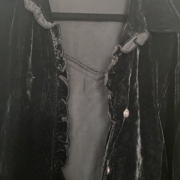 Velvet Blazer size M JJill - Picture 3 of 4